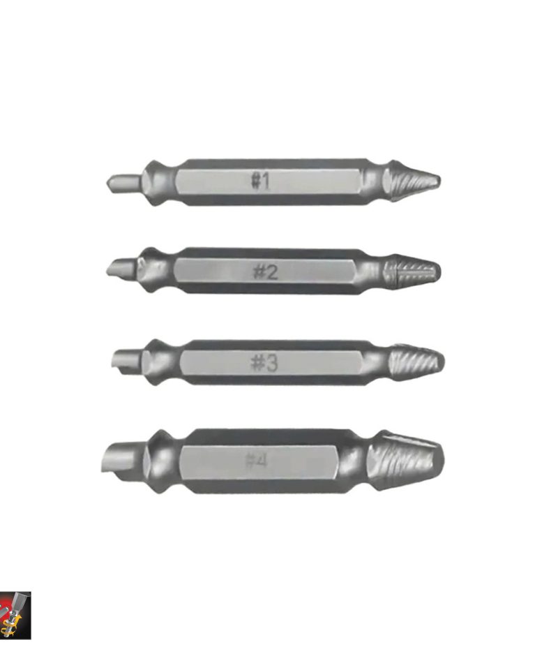 סט חולץ ברגים חיבור HEX 1/4" לאימפקט 4 יחידות B.Tech 0504040