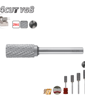 פצירת וידיה YG8 מסתובבת חרוט מלא 4CUT ZYA-S B.Tech 0508733