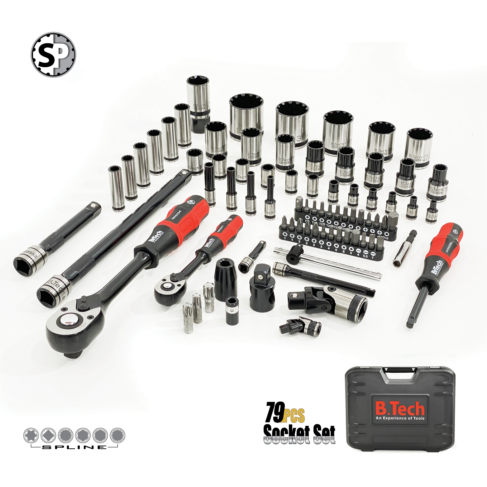 סט בוקסות SPLINE מסדרת ניוטון של B. Tech tools - ביטק טולס ישראל ...