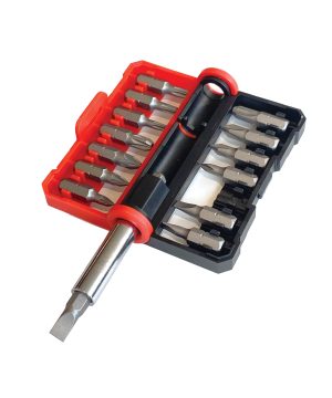 סט ביטים 15 חלקים B.Tech כולל מוביל מגנטי וביטים מסוג PH/PZ/H.