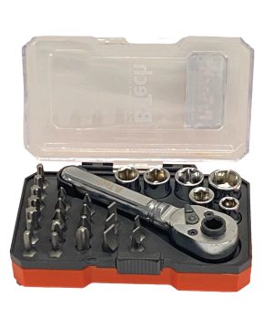 סט בוקסות וביטים 28 חלקים B.Tech סדרת 48T