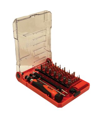 סט מברג אלקטרוניקה 45 חלקים פתוח