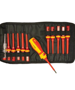 סט מברגים VDE 13 חלקים B.Tech בנרתיק פתוח – להבים מבודדים וידית