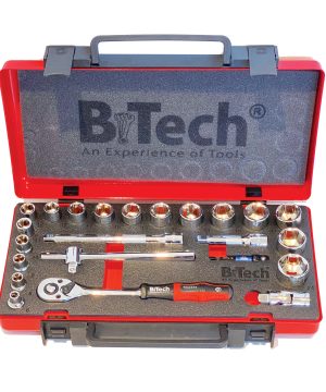 סט בוקסות ואביזרים 23 חלקים DR 3/8