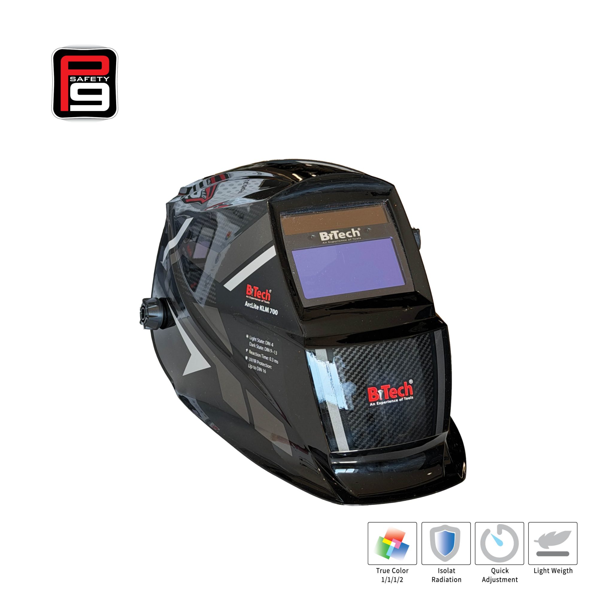 מסכת ריתוך B.Tech VisionShield KLM700 P9