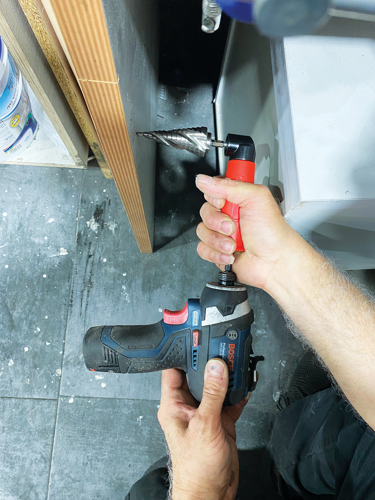 צבע מקדח מדורג