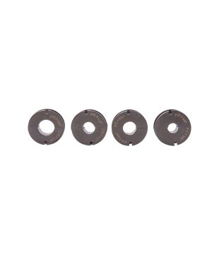 תמונת מוצר נוספת 2 של סט לסתות U ללוחץ צנרת 16–32 B.Tech — ארבע לסתות U שחורות PEX במידות שונות מבית B.Tech בקטגוריית כלים נטענים, לחיצה, כיפוף וחיתוך. מק