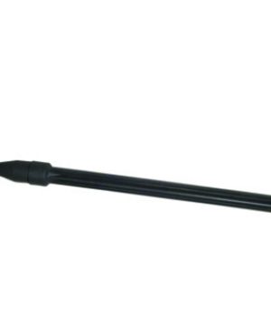 זרנוק זוויתי 45° של B.Tech במבט צד — זרנוק שחור גמיש ומאוחד עם ראש זוויתי 45° בקצה אחד וקצה הברגה לחיבור לדגמי 0503070 / 0503012 בקצה השני. הראש מותאם להגעה לפינות צרות ולמשטחים נסתרים בעת רחיצה במכונת לחץ. מק"ט 0503017.