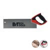 חותך צד מיני אלקטרוניקה של B.Tech עם תקן ESD — לסתות פלדה PROFESSIONAL Cr-Ni כסופות עם חיתוך מצולב, גוף עם תווית B.Tech ומק"ט 0500274, וידיות שחורות עם פסי גומי אדומים. שרטוטים טכניים בתחתית מציגים מידות 11 מ"מ ראש, 19 מ"מ עומק ו-8 מ"מ עובי. תקריב פעולה מציג חיתוך פינים על PCB. מק"ט 0503361.