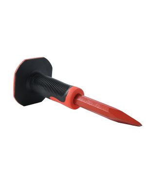 תמונת מוצר נוספת 1 של איזמל דפיקה פרימיום מוגן יד — איזמל אדום עם מגן יד כתום ענק מבית B.Tech בקטגוריית מפרקים ואזמלים. מק