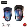 מגן ברכיים ג'ל FULL SAVE מקצועי 150 ק"ג של B.Tech — זוג מגני ברכיים מקצועיים עם כיפת ג'ל כחולה בתבנית מחורצת, גב נשם שחור, רצועות סקוטש כפולות עם תפסים שחורים, ושחרור מהיר אדום. עומדים בעומס של עד 150 ק"ג. מתאימים לרצפנים, רתכים ועבודות אינסטלציה. מק"ט 0503834.