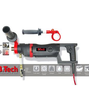 תמונת מוצר נוספת 1 של מקדחת יהלום מיקרוטון MICROTON — מקדחת יהלום ידנית שחורה-אדומה MICROTON מבית B.Tech בקטגוריית מכונות לקידוח יהלום. מק