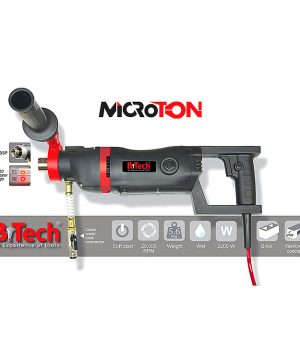 תמונת מוצר נוספת 2 של מקדחת יהלום מיקרוטון MICROTON — מקדחת יהלום ידנית שחורה-אדומה MICROTON מבית B.Tech בקטגוריית מכונות לקידוח יהלום. מק