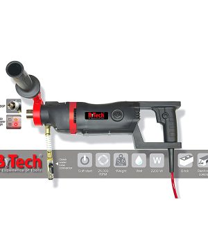 תמונת מוצר נוספת 3 של מקדחת יהלום מיקרוטון MICROTON — מקדחת יהלום ידנית שחורה-אדומה MICROTON מבית B.Tech בקטגוריית מכונות לקידוח יהלום. מק