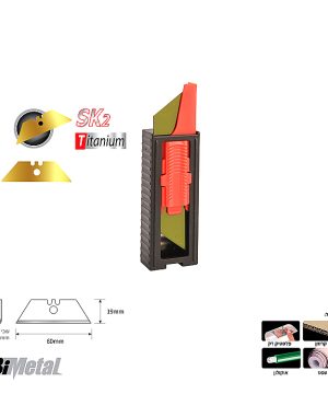 להב טרפזי Bi-Metal טיטניום TiN – 10 יח' | B.Tech | מק