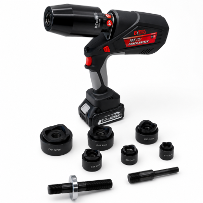 לוחץ פאנצ׳ים נטען · 18V · 120kN · ניקוב עד 61.5 מ"מ · 0501251 | B.Tech