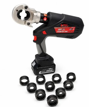 לוחץ נעלי כבל נטען 18V DIN ליתיום — B.Tech מק"ט 0501252