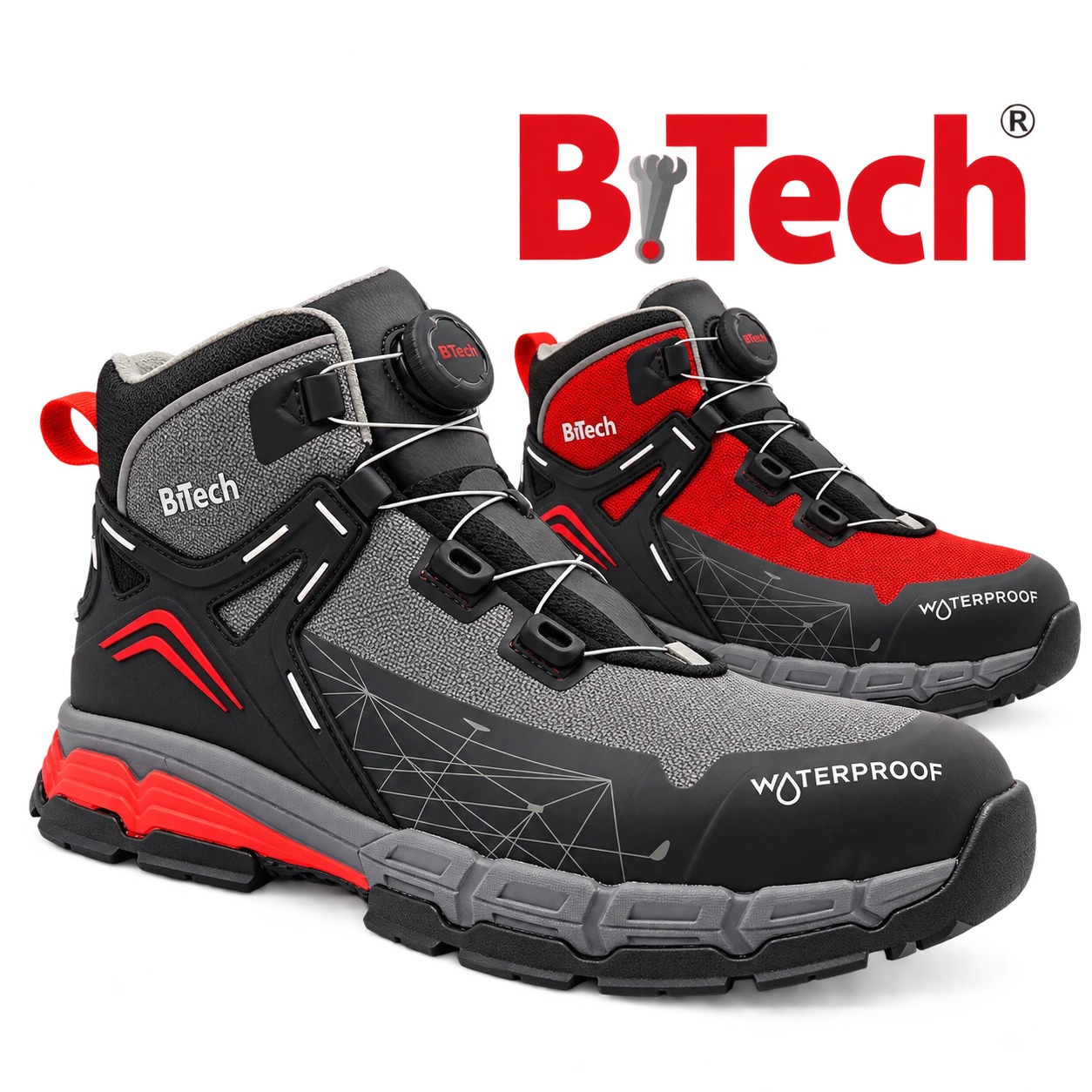 נעלי עבודה PROTECTOES אפורות B.Tech