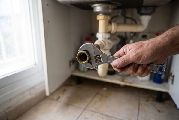 מפתח שוודי מהדק אום מתחת לכיור
