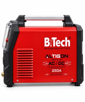 רתכת אינוורטר ALTIGON 365 של B.Tech — מבט צד: ALTIGON MMA & TIG · AC/DC · 250A · WAVE SYSTEM 6