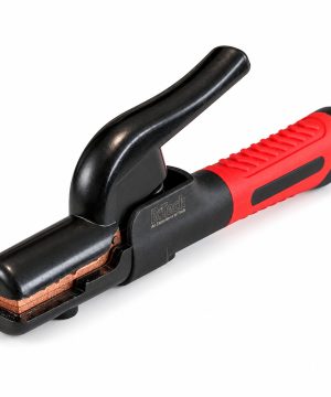 ידית אלקטרודות 300A של B.Tech במבט אלכסוני — לסתות נחושת וידית מבודדת